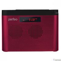 Perfeo радиоприемник цифровой ТАЙГА FM+ 66-108МГц/ MP3/ встроенный аккум,USB/ бордовый (I70RED) [PF_C4940]