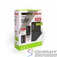 Адаптер для ноутбуков Storm SLU90/SLU90+, 90W, USB(2.1A), slim design + micro charger USB (MCM1)