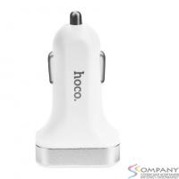 HOCO HC-44109 Z3/ Авто ЗУ + LED дисплей/ 2 USB/ Выход: 15.5W/ White