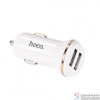 HOCO HC-35893 Z1/ Авто ЗУ/ 2 USB/ Выход: 10.5W/ White