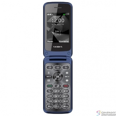 TEXET TM-408 мобильный телефон цвет синий