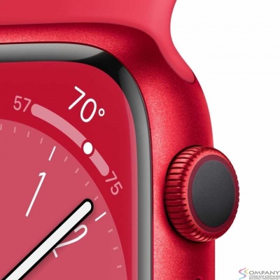 Apple Watch Series 8 GPS 41mm (PRODUCT)RED Aluminum Case with (PRODUCT)RED Sport Band - S/M [MNUG3LL/A] (США)
